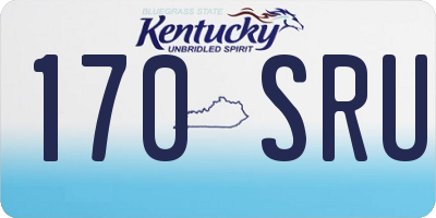 KY license plate 170SRU