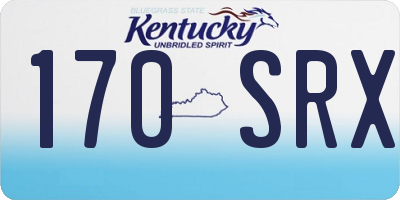 KY license plate 170SRX