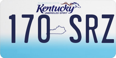 KY license plate 170SRZ