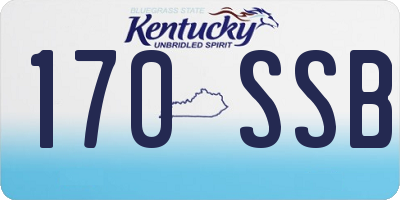 KY license plate 170SSB
