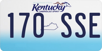 KY license plate 170SSE