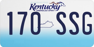 KY license plate 170SSG