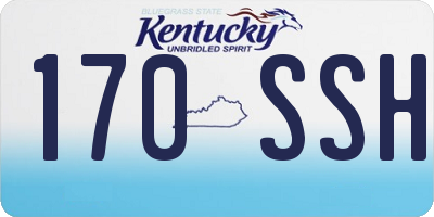 KY license plate 170SSH
