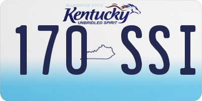 KY license plate 170SSI