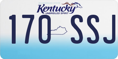 KY license plate 170SSJ