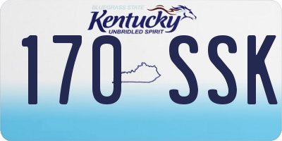 KY license plate 170SSK