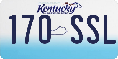 KY license plate 170SSL