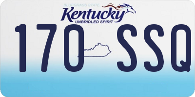 KY license plate 170SSQ