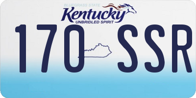 KY license plate 170SSR