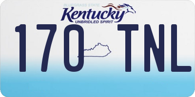 KY license plate 170TNL