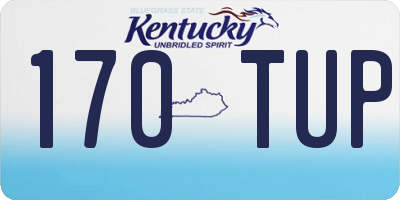 KY license plate 170TUP