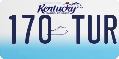 KY license plate 170TUR