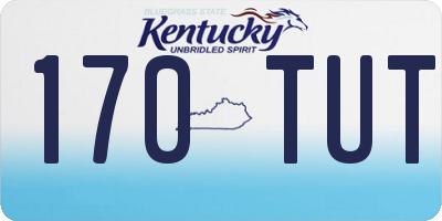 KY license plate 170TUT