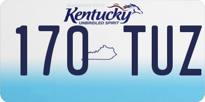 KY license plate 170TUZ