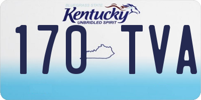 KY license plate 170TVA