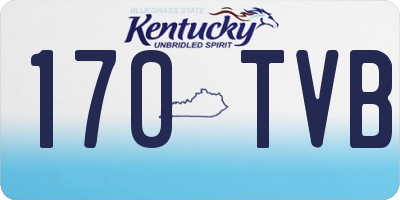 KY license plate 170TVB