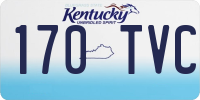 KY license plate 170TVC