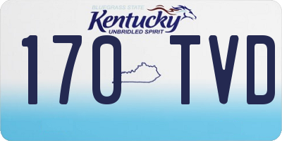 KY license plate 170TVD