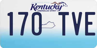 KY license plate 170TVE