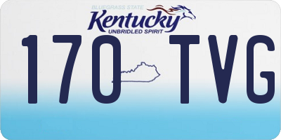KY license plate 170TVG