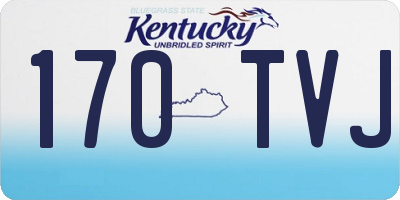 KY license plate 170TVJ