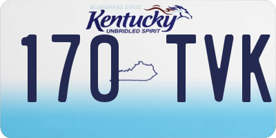 KY license plate 170TVK