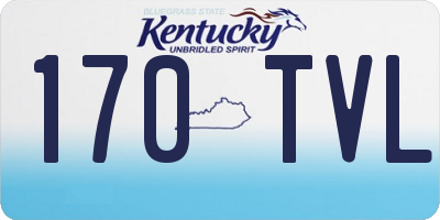 KY license plate 170TVL