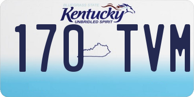 KY license plate 170TVM