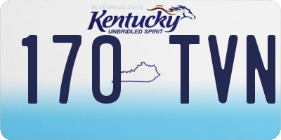 KY license plate 170TVN