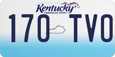 KY license plate 170TVO