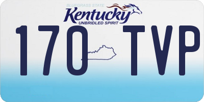KY license plate 170TVP