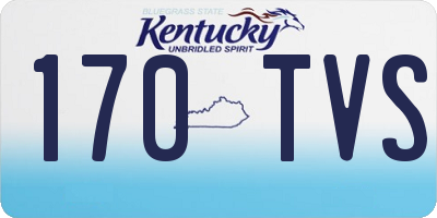 KY license plate 170TVS