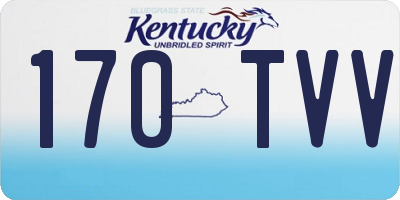 KY license plate 170TVV