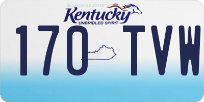 KY license plate 170TVW