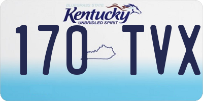 KY license plate 170TVX
