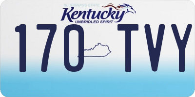 KY license plate 170TVY