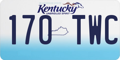 KY license plate 170TWC