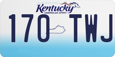 KY license plate 170TWJ