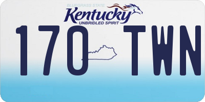 KY license plate 170TWN