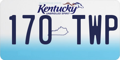 KY license plate 170TWP