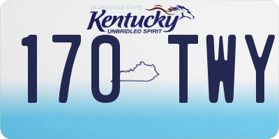 KY license plate 170TWY