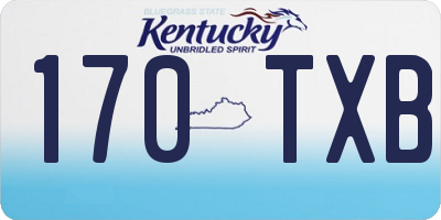 KY license plate 170TXB