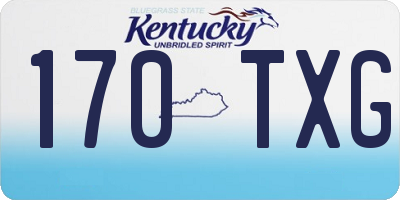 KY license plate 170TXG