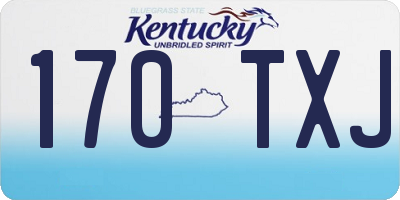 KY license plate 170TXJ