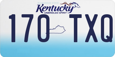 KY license plate 170TXQ