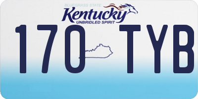 KY license plate 170TYB