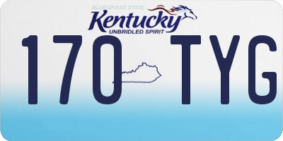 KY license plate 170TYG