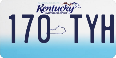 KY license plate 170TYH