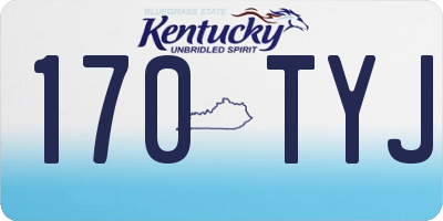 KY license plate 170TYJ
