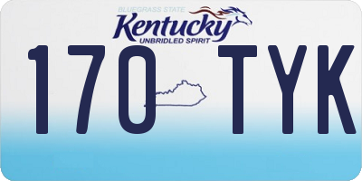 KY license plate 170TYK